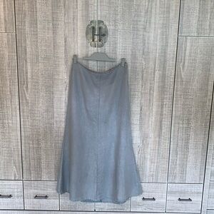 Zara‎ Long 100% Linen Skirt
